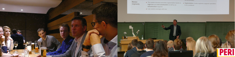 Alexander Schwoerer, Co-Owner of PERI, visited the Chair of Management Accounting and Control for a guest lecture