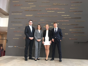 Das Team aus Münster (v.l.n.r.): Andreas Heinemann, Sophie Ladwein, Katrin Schmuck, Per Joachims