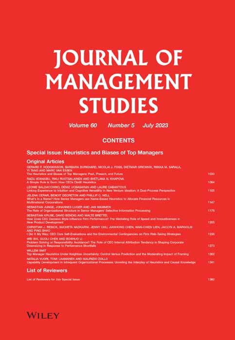 Journal of Management Studies